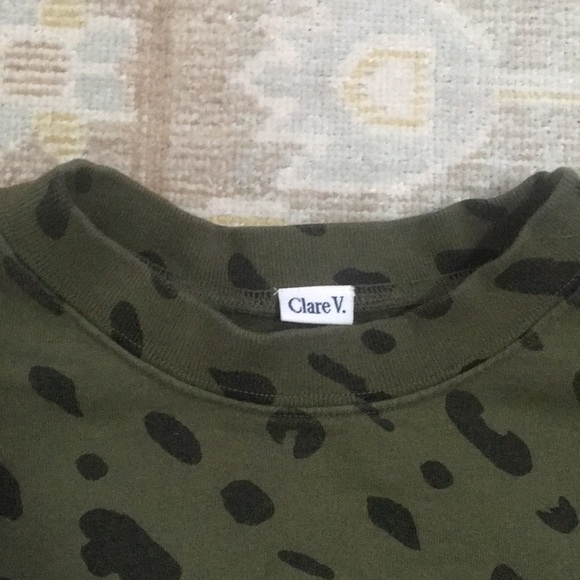 Clare V Le Drop Sweatshirt in Jaguar - Picture 2 of 5